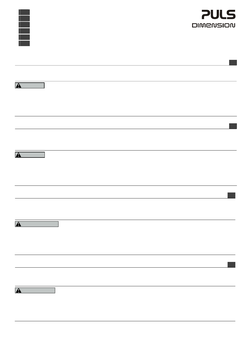 PULS CPS20.121 User Manual | 6 pages