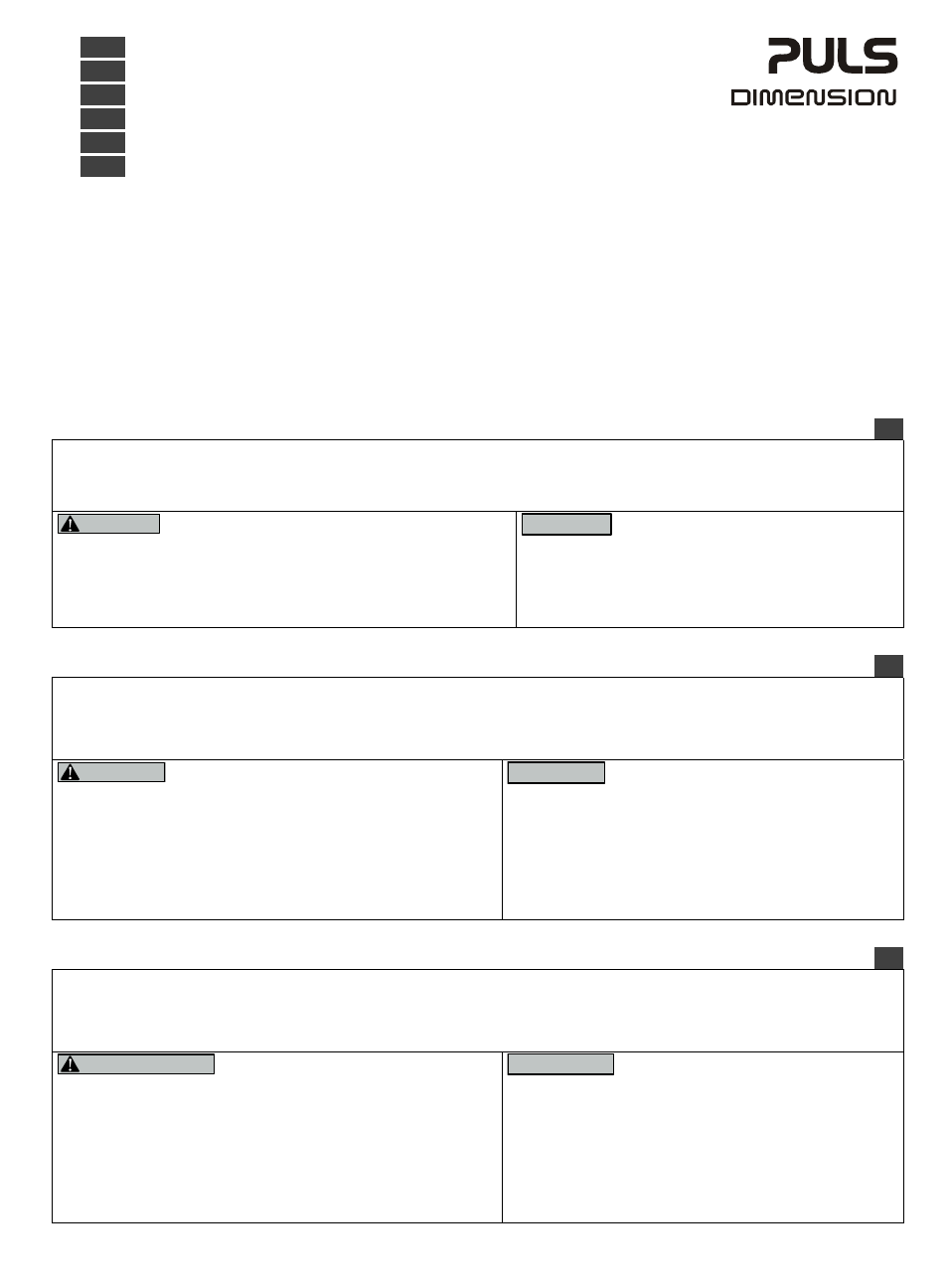 PULS CD5.121 User Manual | 4 pages