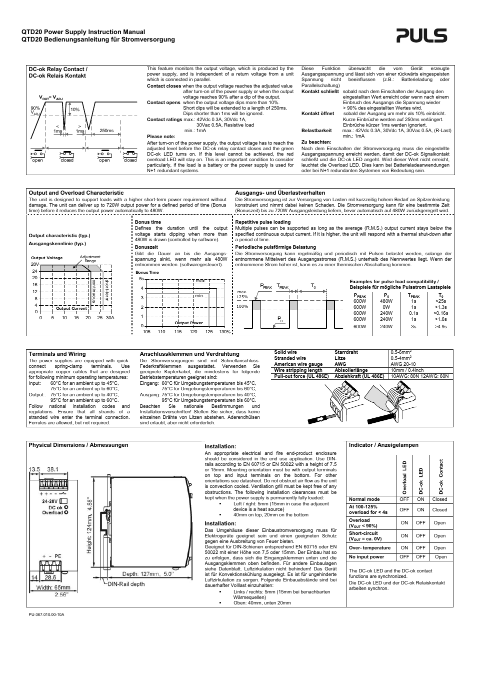PULS QTD20.241 User Manual | Page 4 / 4