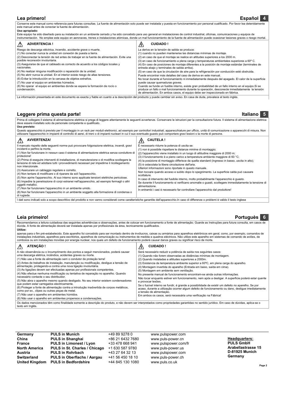 PULS XT40.241 User Manual | Page 2 / 4