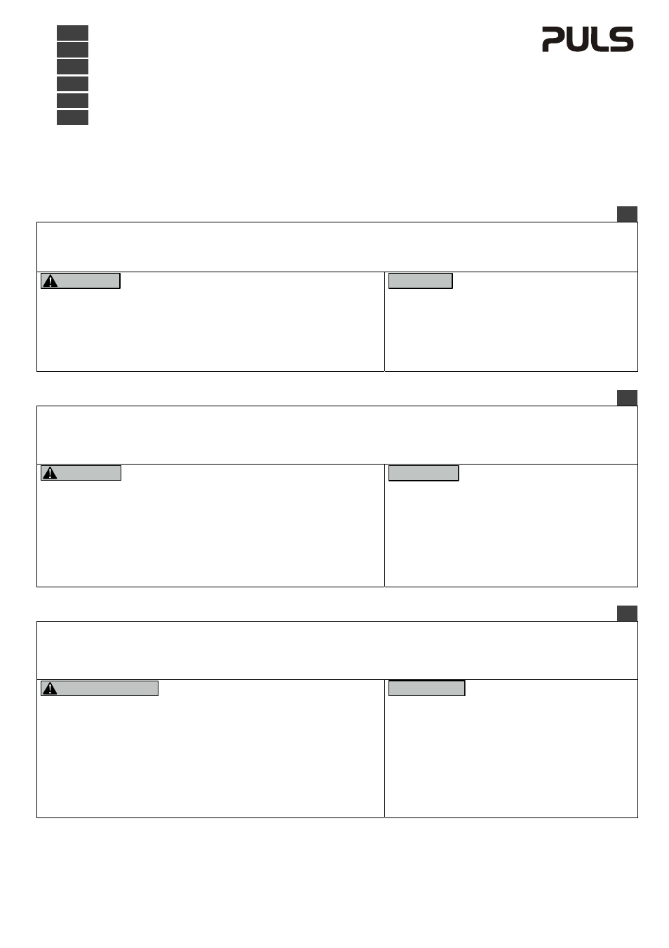 PULS ML15.051 User Manual | 4 pages