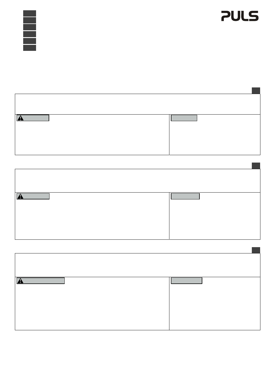 PULS ML70.100 User Manual | 4 pages