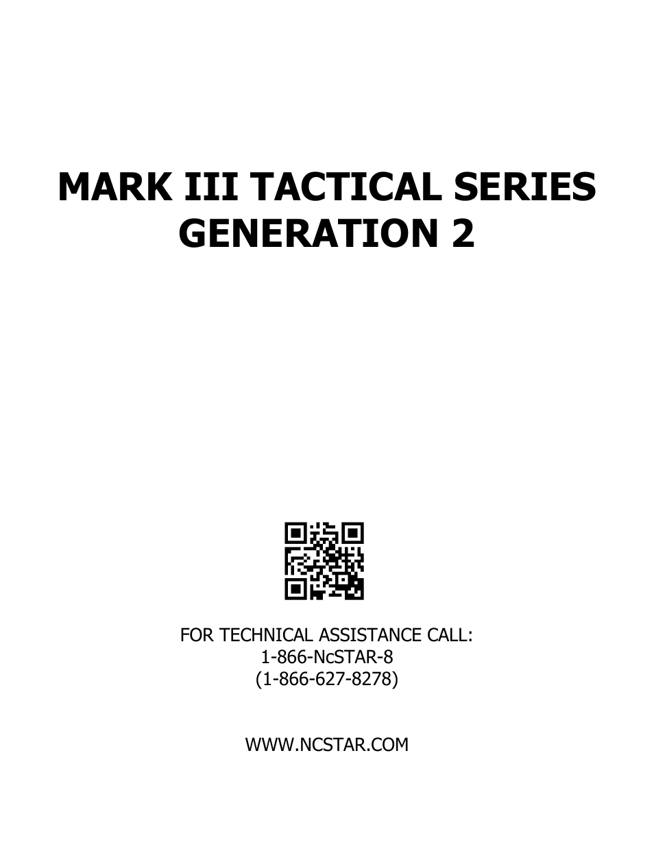 Mark iii tactical series generation 2 | NcSTAR STM3942GV2 User Manual | Page 8 / 8