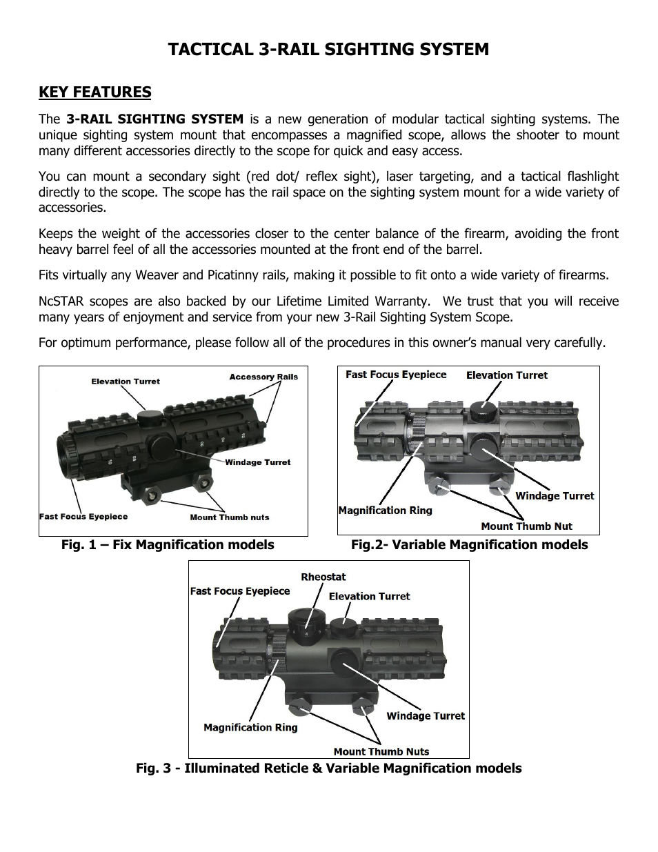 NcSTAR SEC3RSR3942G User Manual | 7 pages