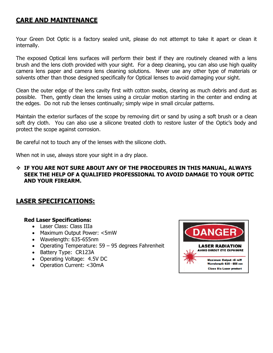NcSTAR D3ARSGQLR2 User Manual | Page 6 / 7
