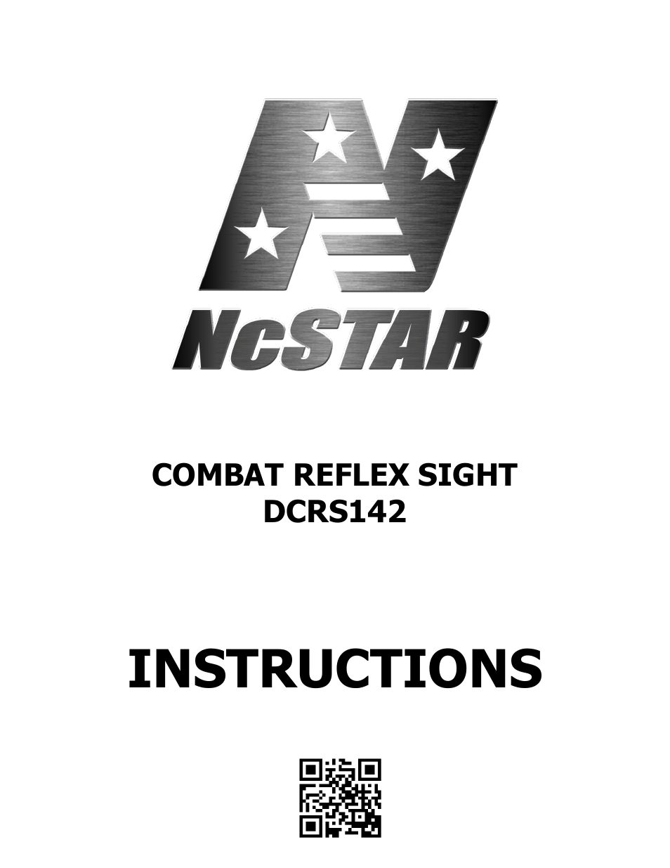 NcSTAR DCRS142 User Manual | 7 pages