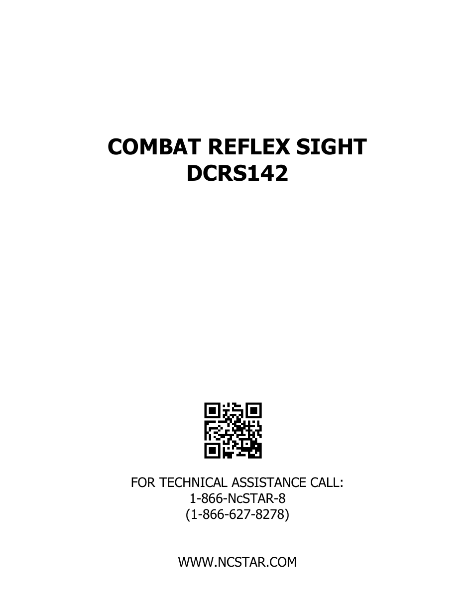 Combat reflex sight dcrs142 | NcSTAR DCRS142 User Manual | Page 7 / 7