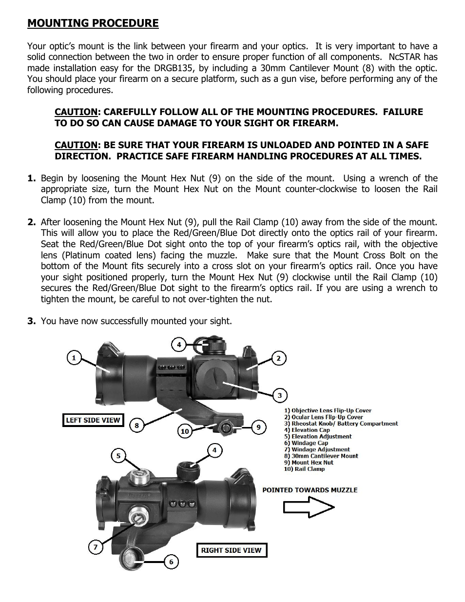 NcSTAR DRGB135 User Manual | Page 3 / 7