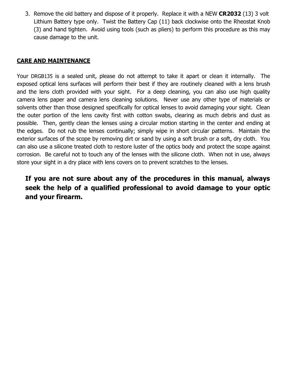 NcSTAR DRGB135 User Manual | Page 6 / 7