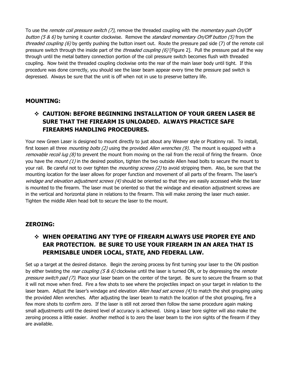 NcSTAR APRLSMG User Manual | Page 2 / 3