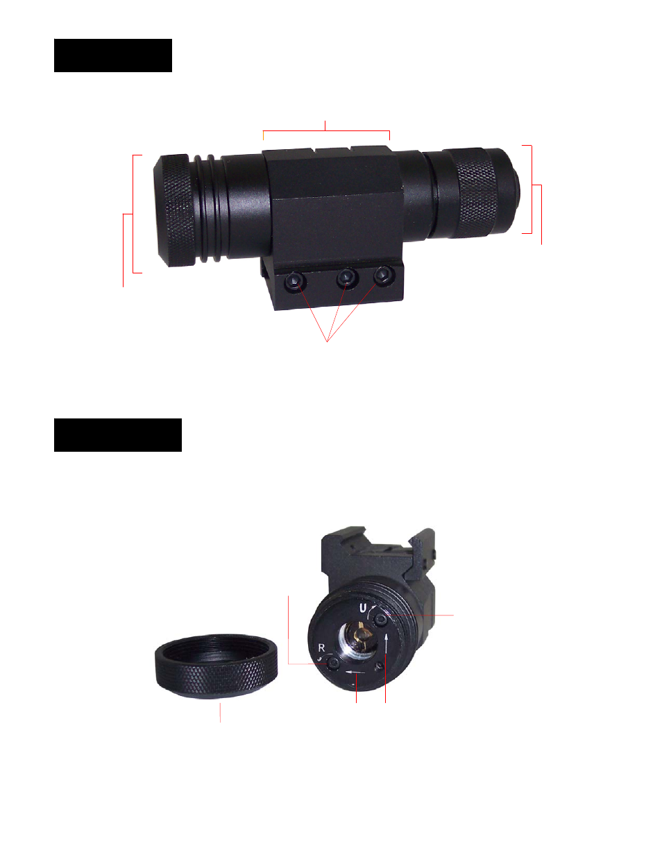 Green laser ins, Side, Front | NcSTAR APRLSG User Manual | Page 4 / 5