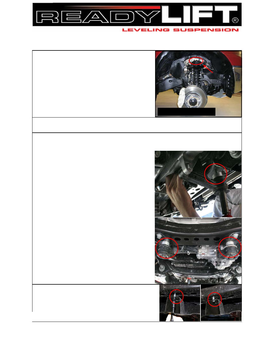 ReadyLIFT Toyota Tundra Rock Warrior, 2012-2014, 2WD/4WD - 3.0 Leveling Kit" User Manual | Page 4 / 6