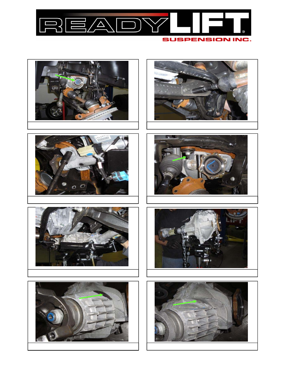 ReadyLIFT Chevy Silverado 1500 SST Lift Kit, 2007-2013, 4WD, 4.0F/1.75"R w/ Uniball UCAs" User Manual | Page 6 / 12