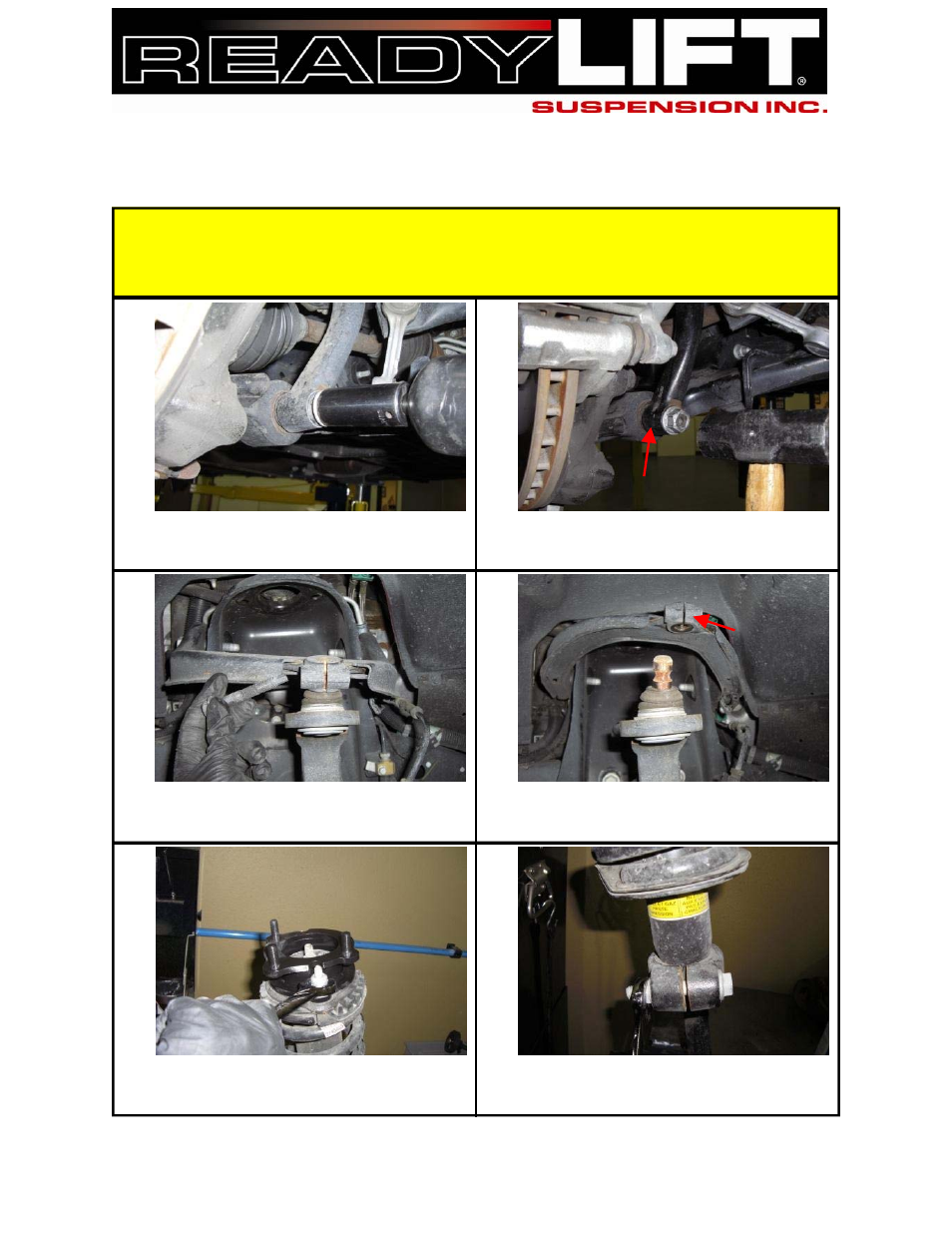 Readylift | ReadyLIFT GMC Envoy SST Lift Kit, 2002-2009, 2WD & 4WD - 2.0F/1.0"R" User Manual | Page 3 / 7