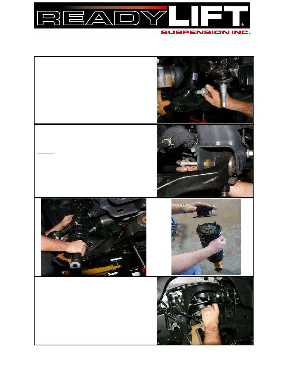Readylift | ReadyLIFT Ford Expedition SST Lift Kit: 2003-2014, 2WD & 4WD, 3.0F/2.0"R" User Manual | Page 2 / 4