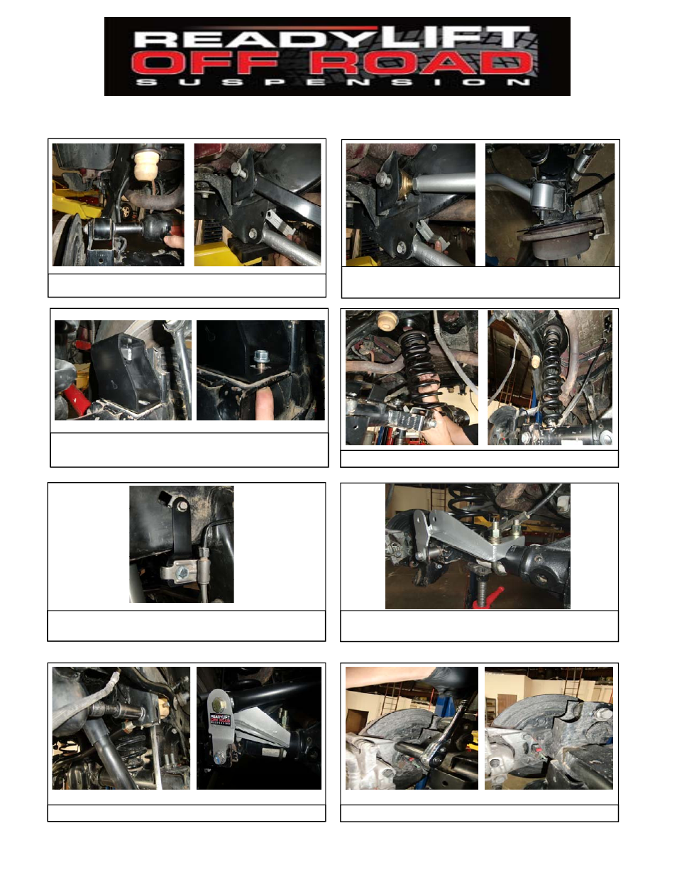 ReadyLIFT Jeep JK Wrangler, 2007-UP 4 Max Flex Lift Kit" User Manual | Page 8 / 10