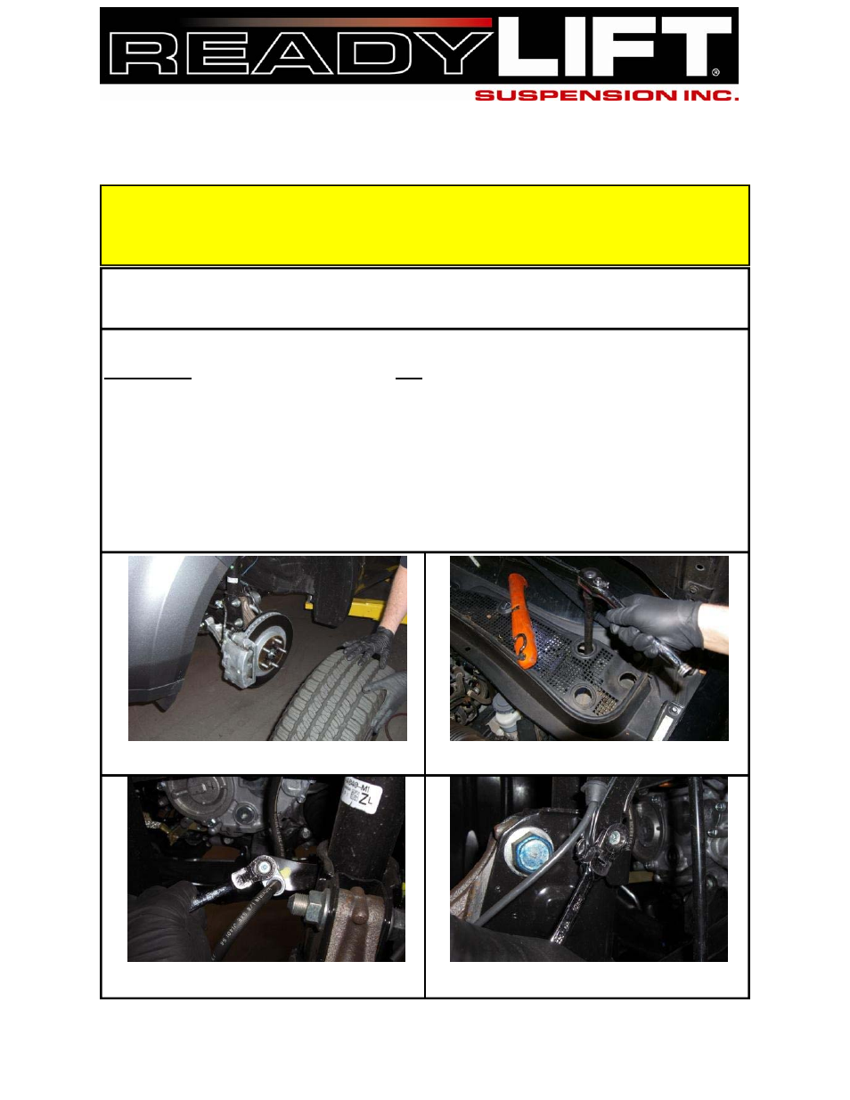 ReadyLIFT Honda Pilot, 2003-2008, 2WD & 4WD, 2.0F/1.0"R" User Manual | Page 2 / 7