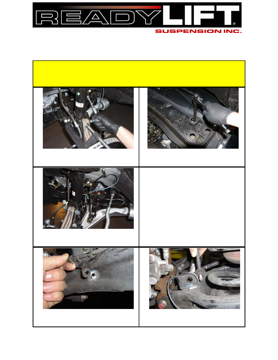 Readylift | ReadyLIFT Honda Pilot, 2003-2008, 2WD & 4WD, 2.0F/1.0"R" User Manual | Page 4 / 7