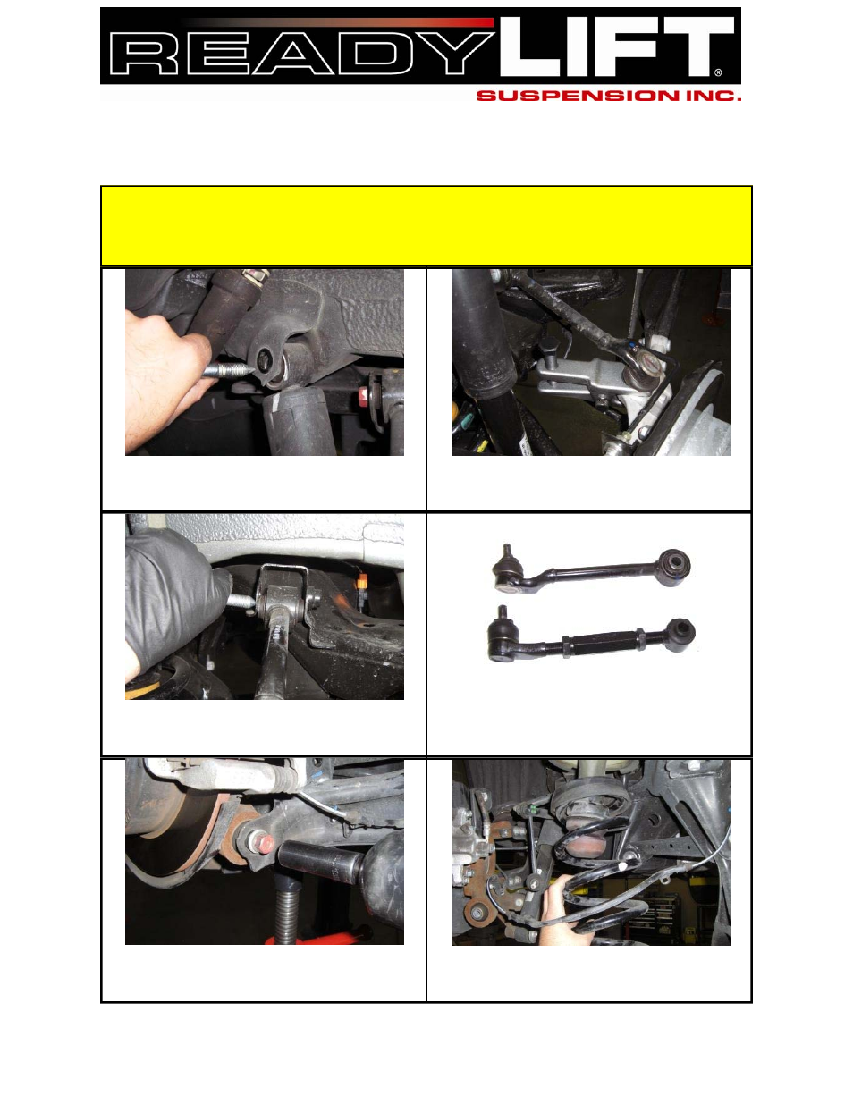 Readylift | ReadyLIFT Honda Pilot, 2003-2008, 2WD & 4WD, 2.0F/1.0"R" User Manual | Page 5 / 7