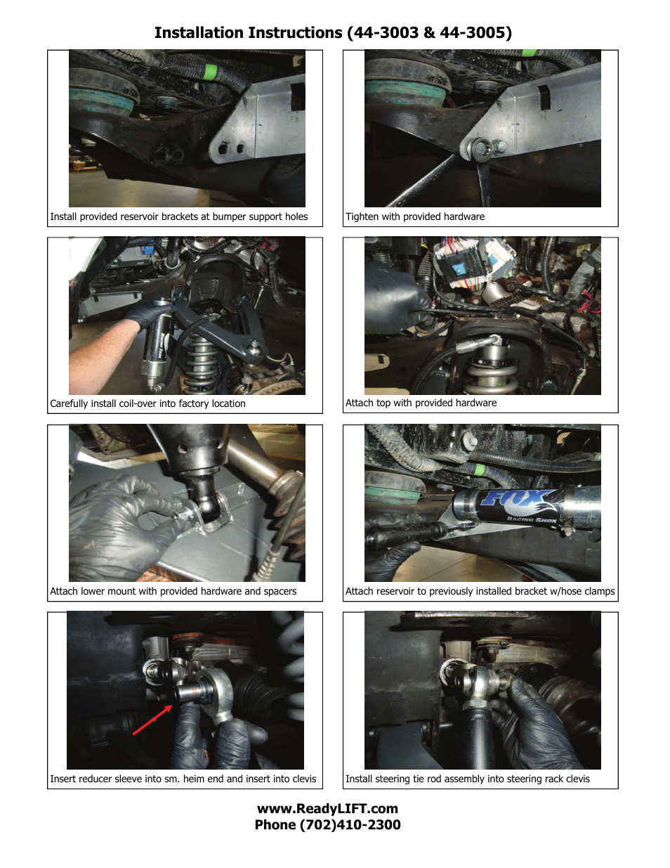 ReadyLIFT GMC Sierra 1500 4WD Mid Travel Performance Kit, 2007-2013 User Manual | Page 14 / 15