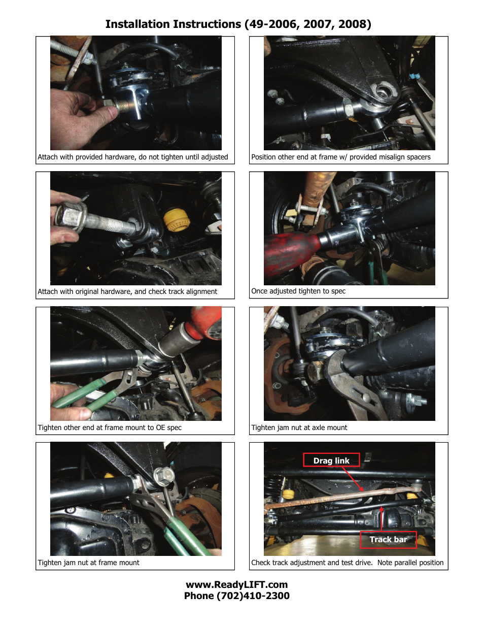 ReadyLIFT Ford F350 Super Duty 4WD, 2005-2007 - 5 Lift Kit - Series 3" User Manual | Page 11 / 16