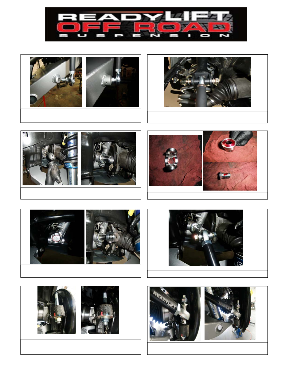 ReadyLIFT Ford Raptor 2010-2014 - Mid Travel Off Road Upgrade Kit User Manual | Page 7 / 8