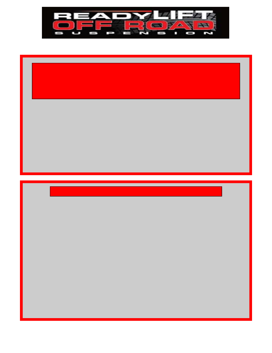 ReadyLIFT Ford Raptor 2010-2014 - Rear Hydraulic Bump Stop Kit User Manual | 8 pages