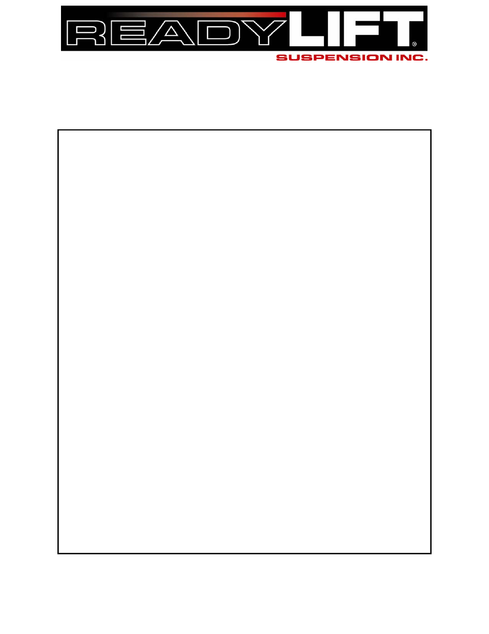 ReadyLIFT Ford F350 Super Duty: 2005-2007, 4WD, Track Bar Bracket User Manual | 3 pages