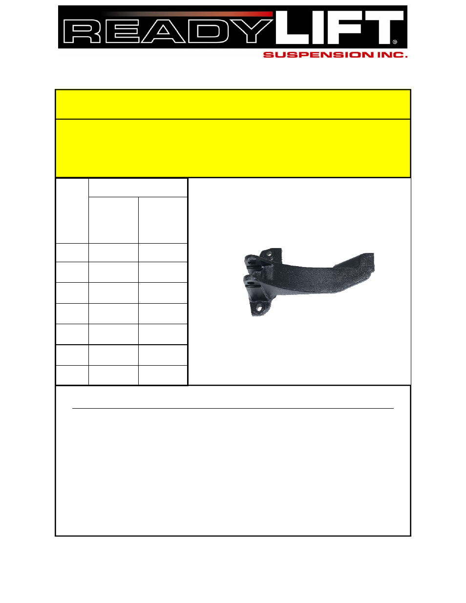 Installation instructions | ReadyLIFT Ford F350 Super Duty: 2005-2007, 4WD, Track Bar Bracket User Manual | Page 2 / 3