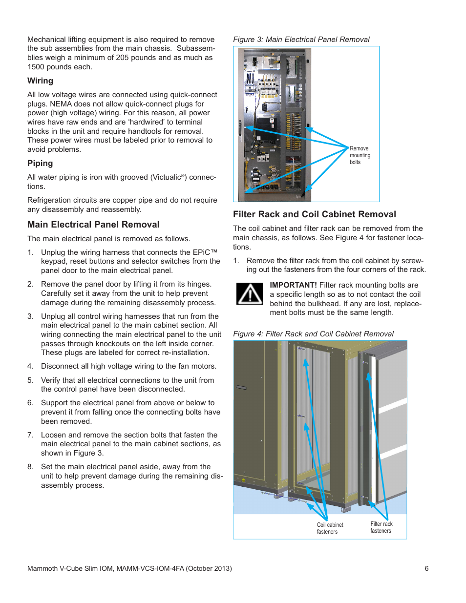 Mammoth V-Cube Slim F-Series Sizes 180 to 350 User Manual | Page 6 / 20