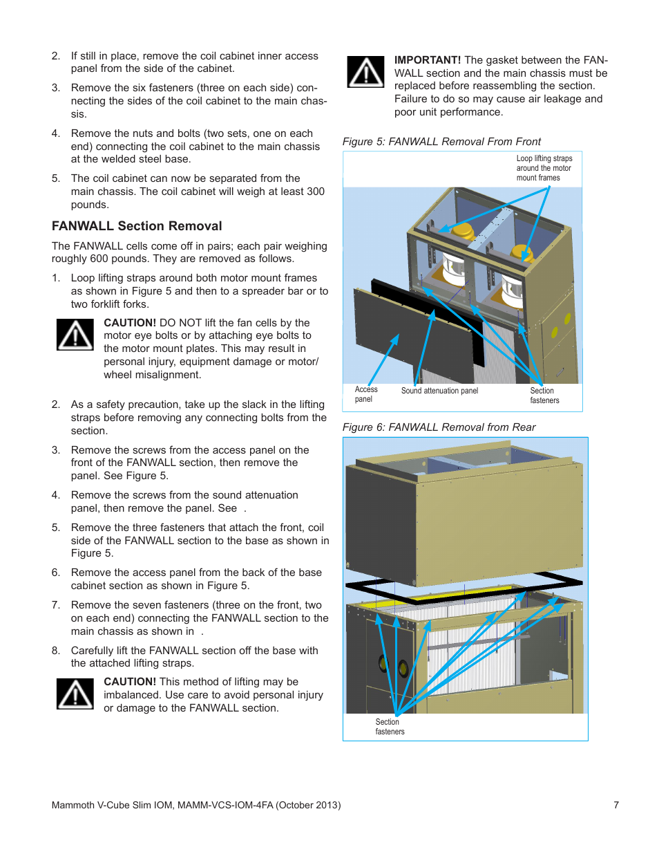 Mammoth V-Cube Slim F-Series Sizes 180 to 350 User Manual | Page 7 / 20