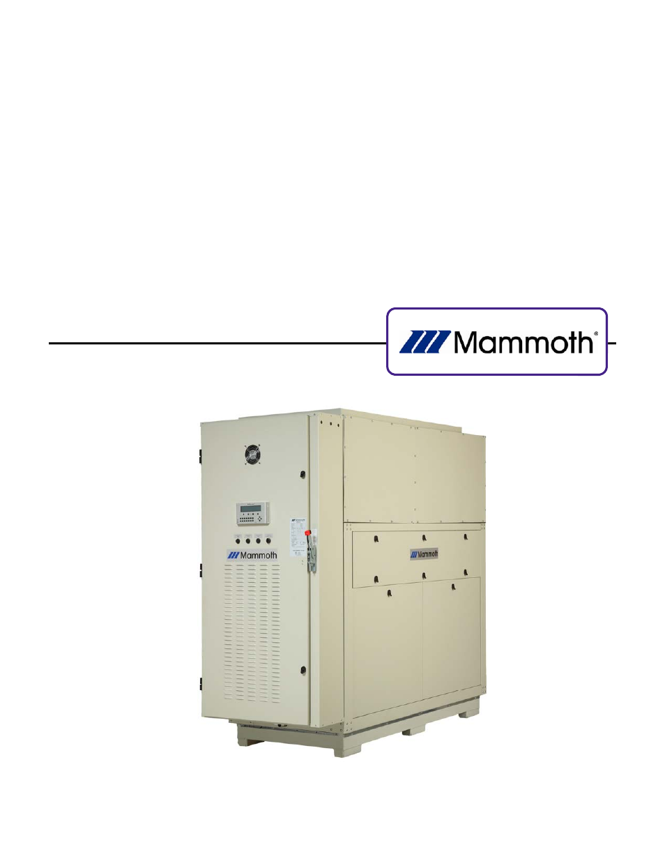 Mammoth V-Cube Slim E-Series (Air Handler Version) User Manual | 16 pages