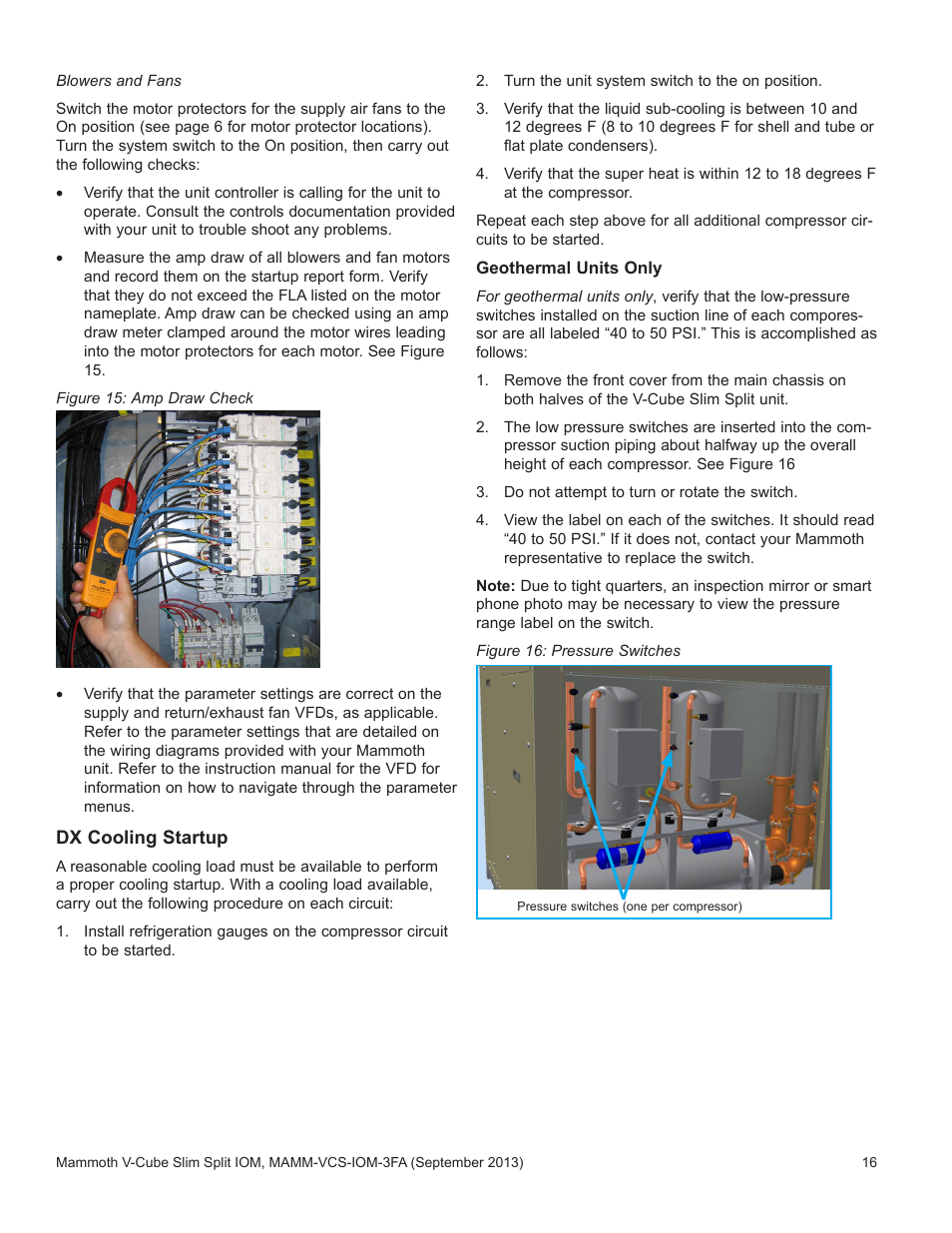 Mammoth V-Cube Slim Split F-Series Sizes 830 and 840 User Manual | Page 16 / 24
