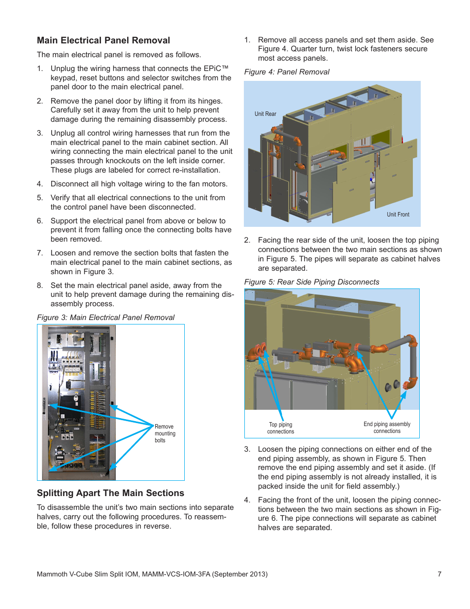 Mammoth V-Cube Slim Split F-Series Sizes 830 and 840 User Manual | Page 7 / 24
