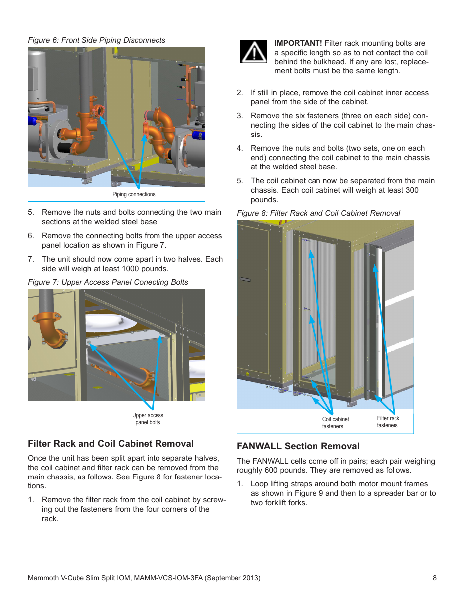 Ure 6 | Mammoth V-Cube Slim Split F-Series Sizes 830 and 840 User Manual | Page 8 / 24