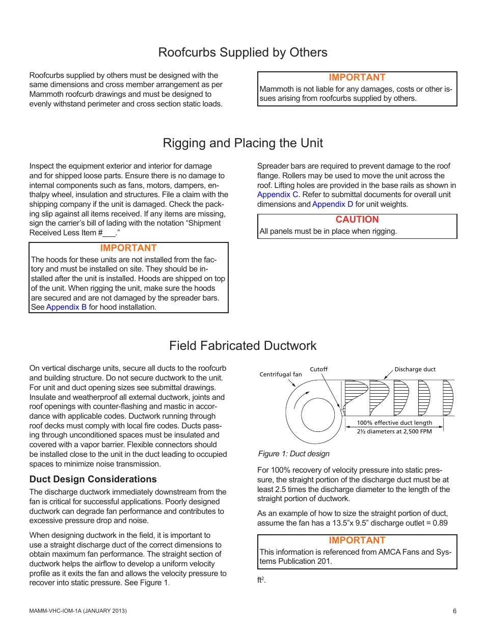 Mammoth 800 to 5500 CFM: Dedicated Outdoor Air System with Enthalpy Wheels (VHC) User Manual | Page 6 / 48