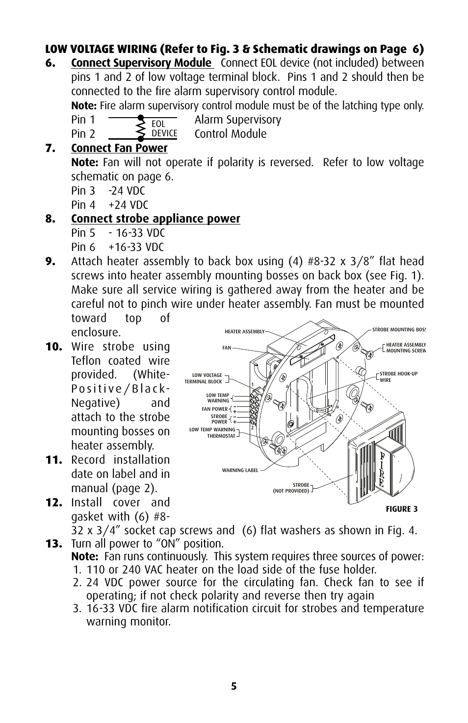 Eol device | STI 1229HTR-HAZ User Manual | Page 5 / 8