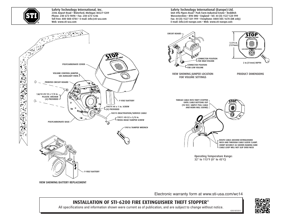 STI V6200WIR4 User Manual | 1 page