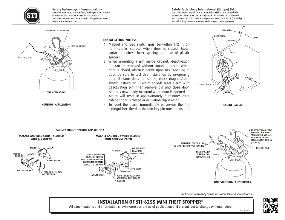 STI 6255 User Manual | 1 page