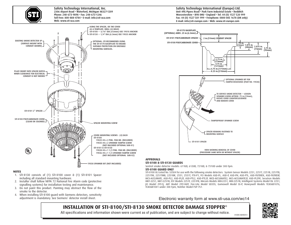 STI 8130 User Manual | 1 page