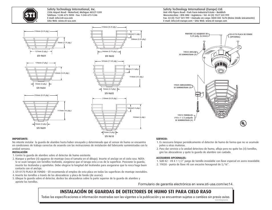 STI 9609-SS User Manual | 1 page