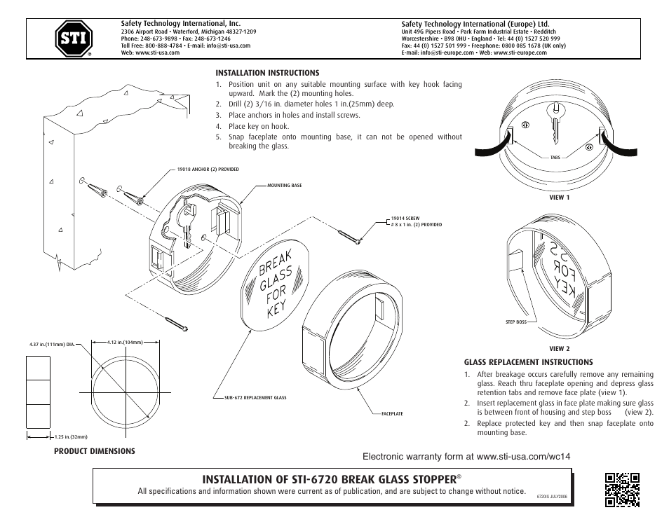 STI 6720 User Manual | 1 page