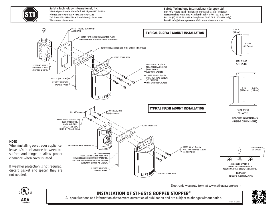 STI 102721 User Manual | 1 page