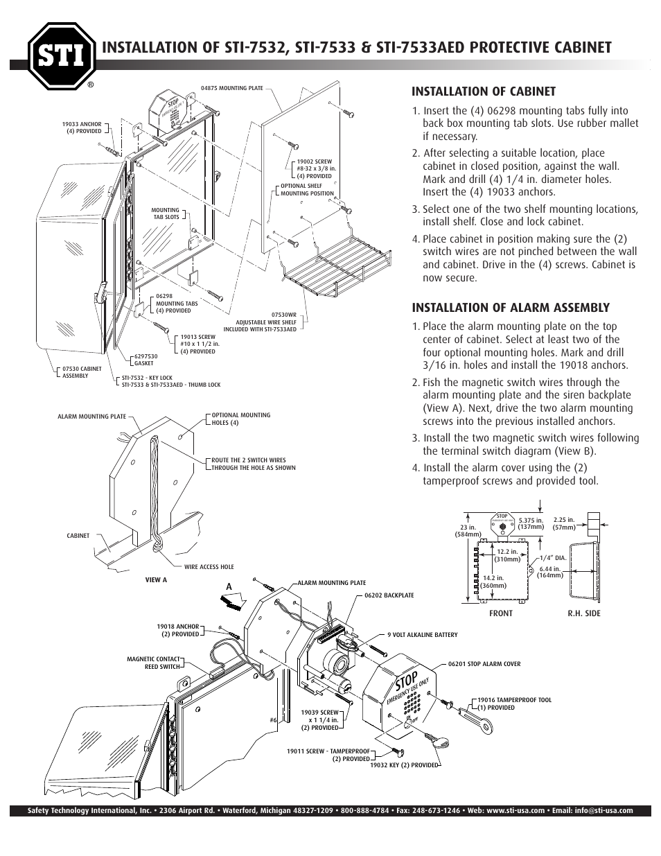 STI 7533 User Manual | 2 pages