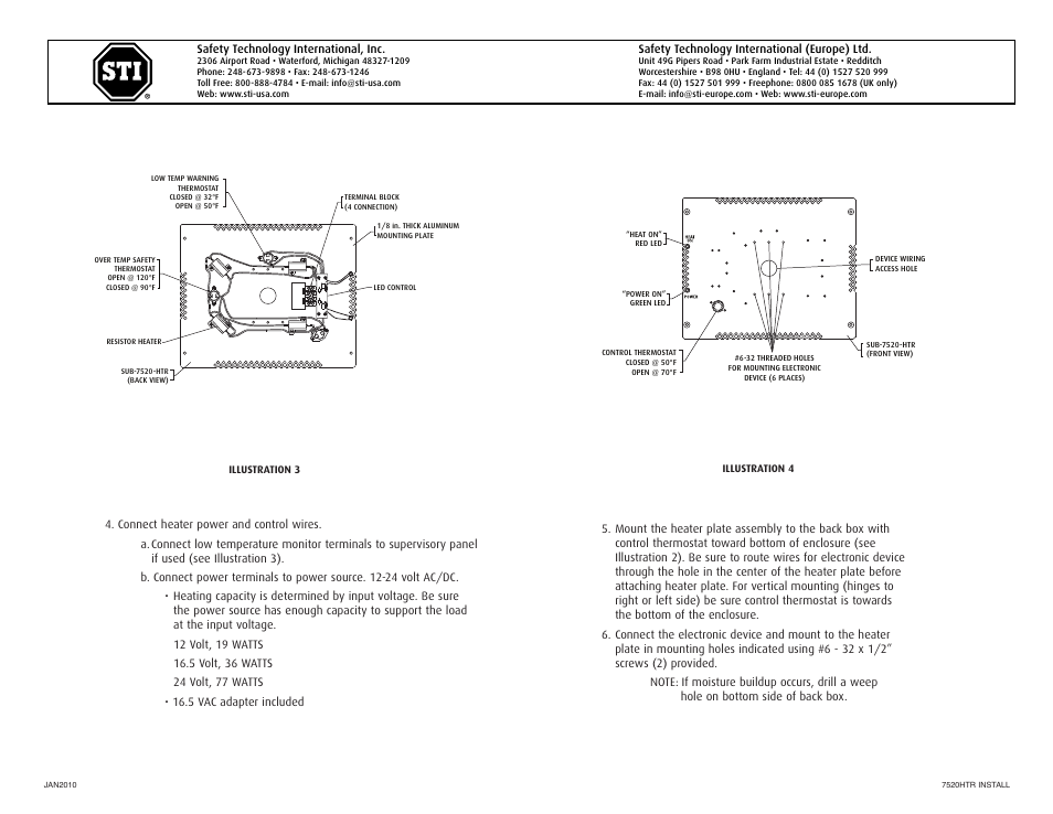 STI 7520-HTR User Manual | Page 2 / 2