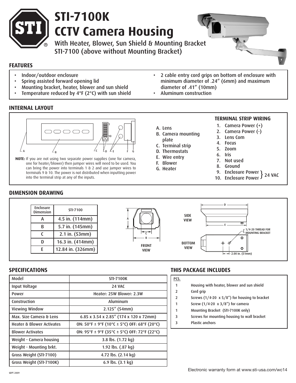 STI 7071 User Manual | 1 page