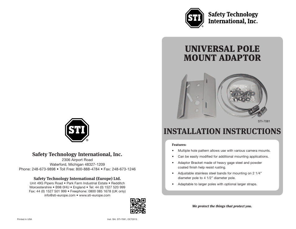 STI 7081 User Manual | 2 pages