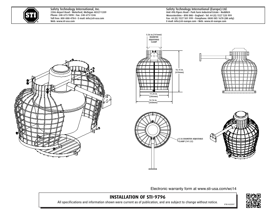 STI 9796 User Manual | 2 pages