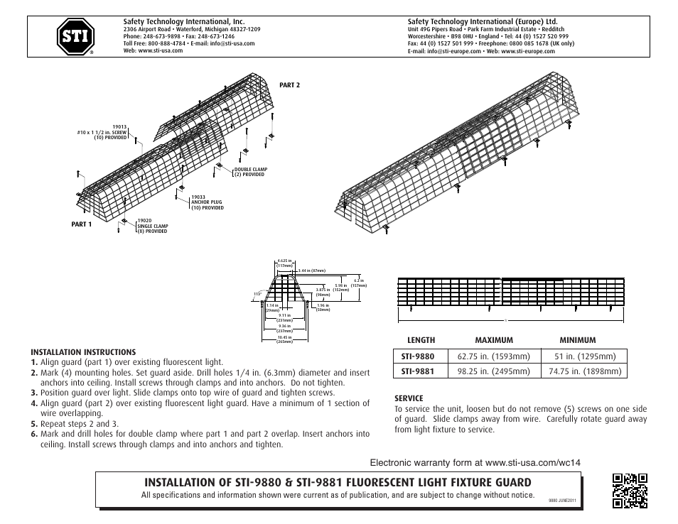 STI 9881 User Manual | 2 pages