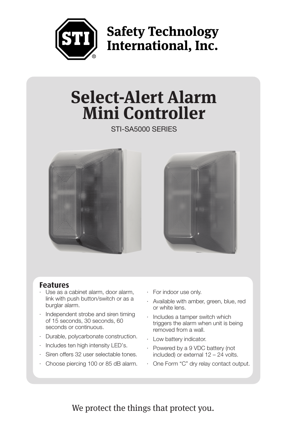 STI SUB-SA505 User Manual | 8 pages